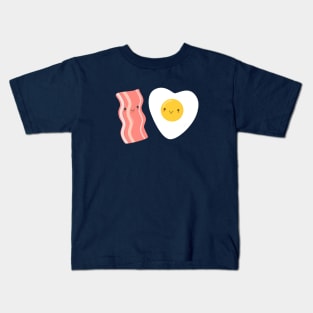Egg and Bacon Love T-Shirt Kids T-Shirt